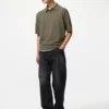 Maglione polo unisex in maglia lavabile | Maniche corte Maglione polo unisex in maglia lavabile | Maniche corte