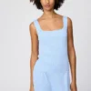 Maglione senza maniche a coste in maglia 3D Knit da donna Maglione senza maniche a coste in maglia 3D Knit da donna