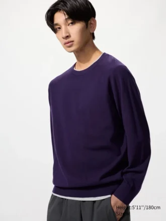 Maglione unisex lavabile in misto cotone