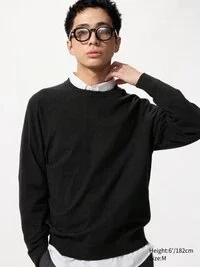 Maglione unisex lavabile in misto cotone