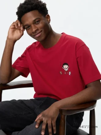 Manga Ut Shueisha 100Th UT T-shirt da uomo con stampa grafica | Chibi Maruko-Chan
