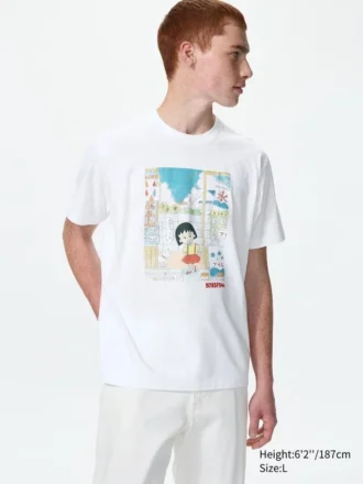 Manga Ut Shueisha 100Th UT T-shirt da uomo con stampa grafica | Chibi Maruko-Chan