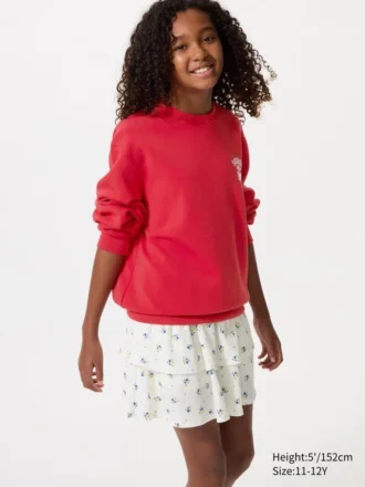 Mini gonna pantalone in jersey per bambini | Fiori