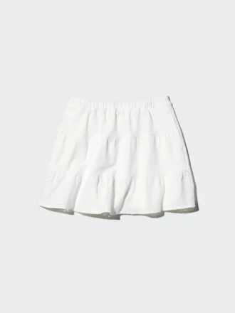 Mini gonna pantalone in jersey per bambini | Ricamo