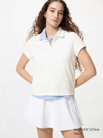Mini polo da donna in piqué