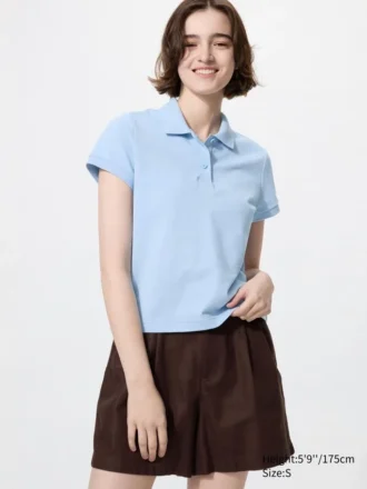 Mini polo da donna in piqué