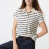 Mini polo da donna in piqué | A righe Mini polo da donna in piqué | A righe