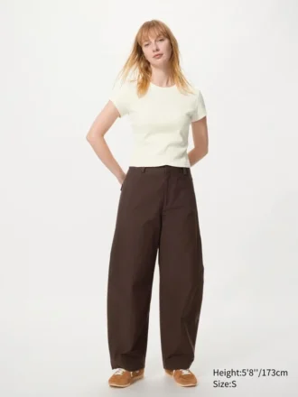 Mini T-shirt a costine da donna