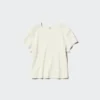 Mini T-shirt a costine da donna