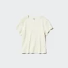 Mini T-shirt a costine da donna