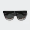 Occhiali da sole unisex con montatura piatta