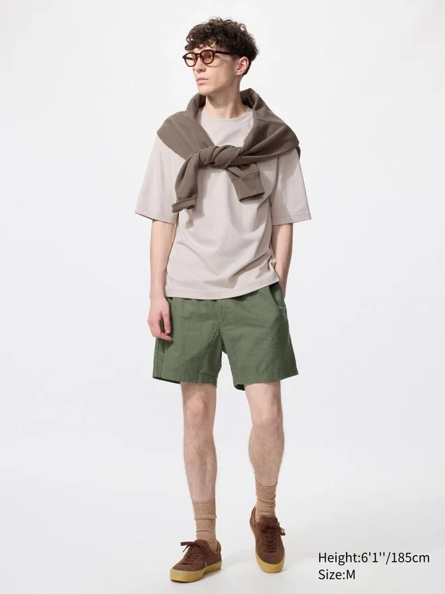 Pantaloncini comodi da uomo in misto lino | 5″ Pantaloncini comodi da uomo in misto lino | 5″