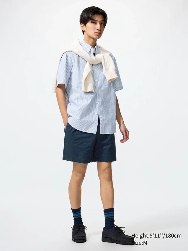 Pantaloncini comodi da uomo in misto lino | 5″ Pantaloncini comodi da uomo in misto lino | 5″