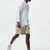 Pantaloncini comodi da uomo in misto lino | 5″ Pantaloncini comodi da uomo in misto lino | 5″