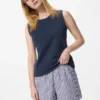 Pantaloncini da donna in cotone | A righe Pantaloncini da donna in cotone | A righe