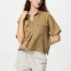 Pantaloncini da donna in cotone | A righe Pantaloncini da donna in cotone | A righe