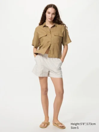 Pantaloncini da donna in cotone | A righe