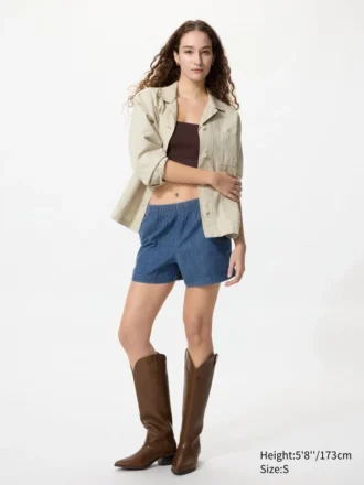 Pantaloncini da donna in cotone | Denim
