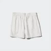 Pantaloncini da donna in lino e cotone | A righe | 2,5″ Pantaloncini da donna in lino e cotone | A righe | 2,5″