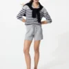 Pantaloncini da donna in maglia a costine lavabili Pantaloncini da donna in maglia a costine lavabili