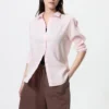 Pantaloncini da donna in misto lino Pantaloncini da donna in misto lino