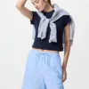Pantaloncini da donna in misto lino Pantaloncini da donna in misto lino