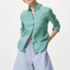 Pantaloncini da donna in misto lino | A righe Pantaloncini da donna in misto lino | A righe