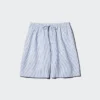 Pantaloncini da donna in misto lino | A righe Pantaloncini da donna in misto lino | A righe