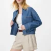 Pantaloncini da donna in misto lino e cotone Pantaloncini da donna in misto lino e cotone