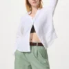 Pantaloncini da donna in misto lino e cotone Pantaloncini da donna in misto lino e cotone