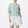 Pantaloncini da donna in misto lino e cotone | A righe Pantaloncini da donna in misto lino e cotone | A righe