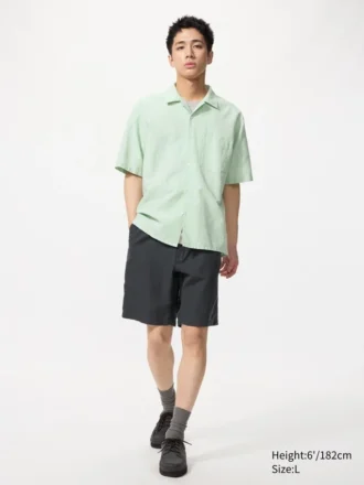 Pantaloncini da uomo in misto lino | 9,5″