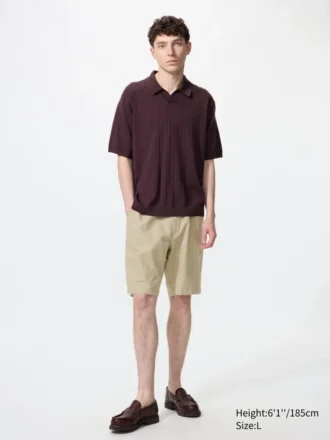 Pantaloncini da uomo in misto lino | 9,5″