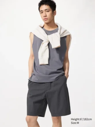 Pantaloncini elasticizzati da uomo | Seersucker | 8″