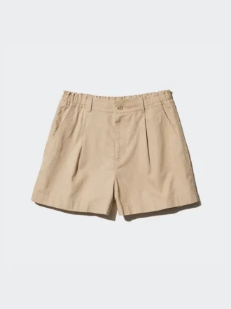 Pantaloncini in cotone e lino per bambini