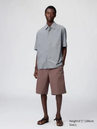 Pantaloncini larghi a pieghe da uomo | 12,5″
