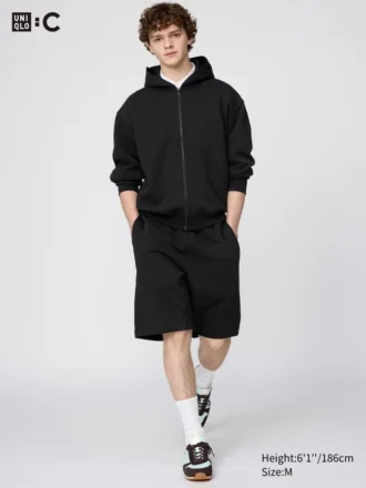Pantaloncini larghi unisex in felpa