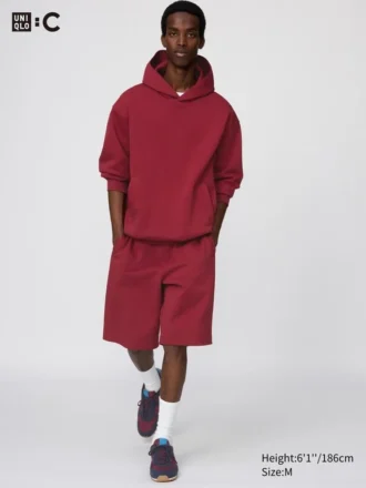 Pantaloncini larghi unisex in felpa