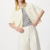 Pantaloncini lunghi plissettati in jersey da donna Pantaloncini lunghi plissettati in jersey da donna