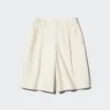 Pantaloncini lunghi plissettati in jersey da donna Pantaloncini lunghi plissettati in jersey da donna