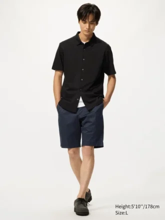 Pantaloncini slim elasticizzati da uomo | 9″