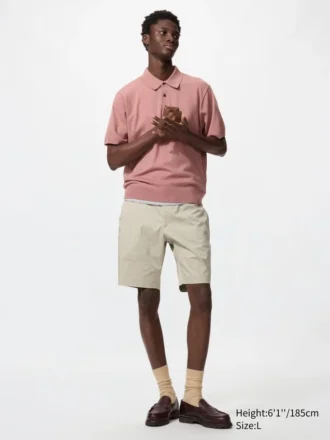 Pantaloncini slim elasticizzati da uomo | 9″