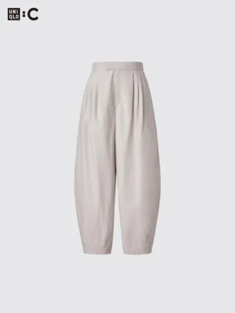 Pantaloni a palloncino in cotone da donna