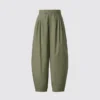 Pantaloni a palloncino in cotone da donna