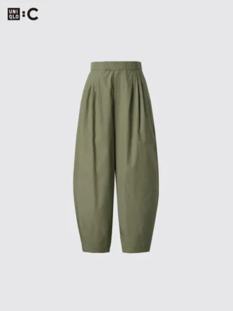 Pantaloni a palloncino in cotone da donna
