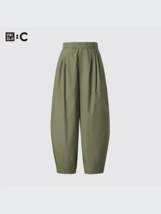 Pantaloni a palloncino in cotone da donna