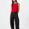 Pantaloni a zampa in jersey da donna Pantaloni a zampa in jersey da donna