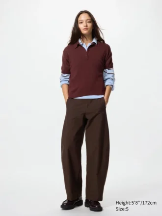 Pantaloni a zampa in jersey da donna