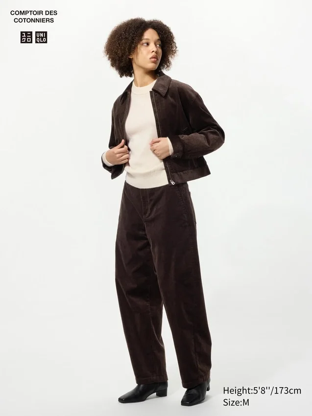 Pantaloni a zampa in velluto a coste da donna Pantaloni a zampa in velluto a coste da donna