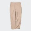 Pantaloni affusolati da donna in misto lino e cotone Pantaloni affusolati da donna in misto lino e cotone
